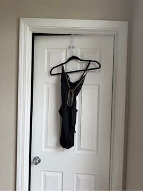 Shade & Shore Black One-Piece Swimsuit with Contrast Trim